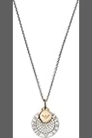 Emporio Armani Collar Para Mujer, Longitud: 450mm +/- 5mm / Tamaño Colgante: 15mm X 15mm X 2mm Multi Collar De Plata De Ley, EG3374040