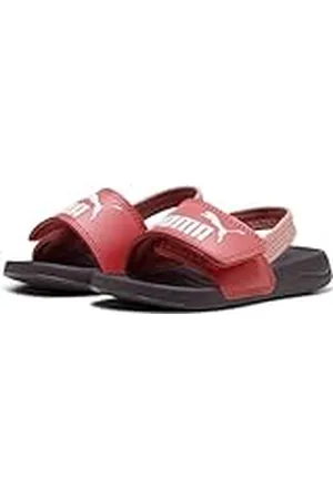 PUMA Popcat 20 Backstrap AC INF, Sandalias deslizantes Unisex niños, Peach Frost White-Midnight Plum-Pink Fruit, 27 EU