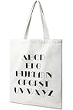 MISS LULÙ Bolso de mano para mujer, impermeable, para el trabajo, la oficina, bolso grande para la escuela, ideal para viajes, universidad, sin cierre, White, Minimal