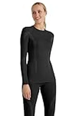 Falke Wool-Tech Round Neck W L/s SH Lana Hilo Funcional Secado rápido 1 Pieza, Capa de Base Superior Mujer, , L