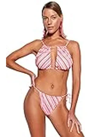 Trendyol Conjunto de Bikini de Punto a Rayas para Mujer Traje de baño, , 40