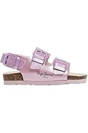 Pepe Jeans Oban Bay Gk Sandalias para Niñas, Rosa (Washed Rose Pink), 7.5