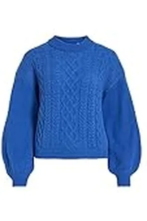 VILA Vichinti O-Neck Cable Knit Top-Noos Jersey de Punto, , XXL para Mujer