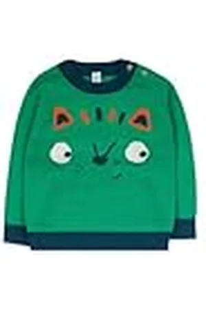 Tuc Tuc Jersey de Tricot, de Color Verde con Estampado de Oso y Botones para niño. Colección Trecking Time.