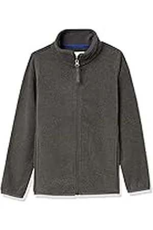 Amazon Chaqueta de Forro Polar con Cremallera Completa y Cuello Levantado Niño, , 6-7 años