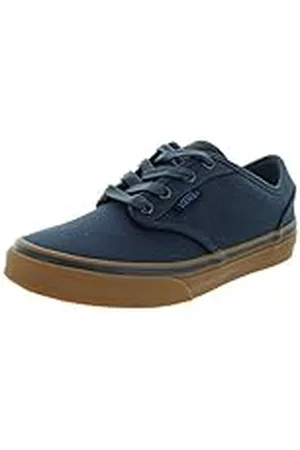 Vans Y Atwood - Zapatillas de Deporte de Lona para niña Azul Bleu (10 Oz Canvas Navy/Gum) 30.5