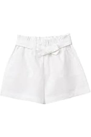 Benetton Bermuda 4ac7c9032 Pantalones Cortos de Vestir, , 140 para Niñas