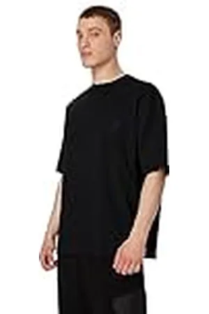 Armani Exchange Jersey de algodón Pesado de Gran tamaño con Logotipo en Relieve Polo Sweater, , L para Hombre