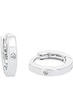 Amor Creoles, Joyas de de ley 925 para mujer, con circonita sintética, 1 cm, , Viene en caja de regalo de joyería