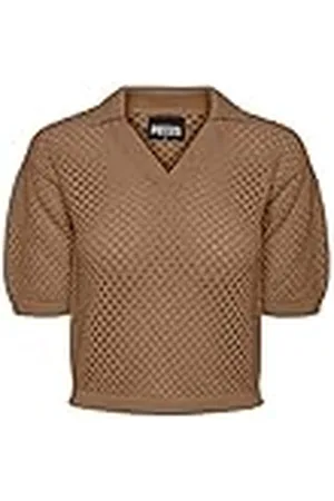 Pieces® PCLAYA 2/4 Polo Knit, , L para Mujer