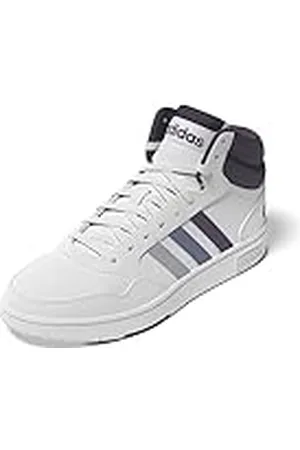 adidas Hoops 3.0 Mid Shoes, Zapatos Mujer, Cloud White/Silver Dawn/Silver Violet, 36 2/3 EU