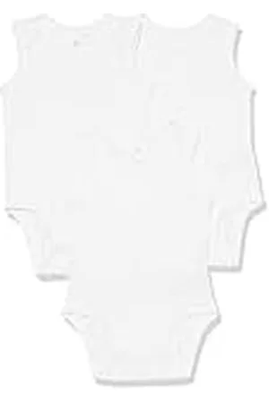 Amazon Body sin Mangas de Punto elástico de algodón (Anteriormente Amazon Aware) Unisex Bebés, Pack de 3, , 0 Meses