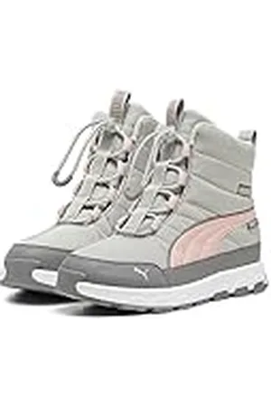 PUMA Evolve Boot Puretex Jr, Zapatillas, Smokey Gray Future Pink White, 36 EU