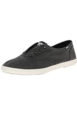 Keds Zapatillas deportivas Chillax de mujer, sin cordones, efecto lavado., negro (Carbón), 7 B(M) US