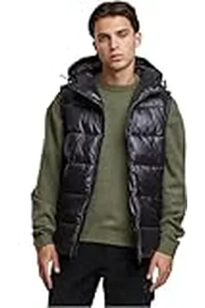 Urban classics Tb7013-recycled Hooded Puffer Vest Chalecos, , L Hombres