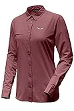 Salewa Puez minich Esquina Dry W L/S SRT Camisas, Mujer, PUEZ Minicheck Dry W L/S SRT