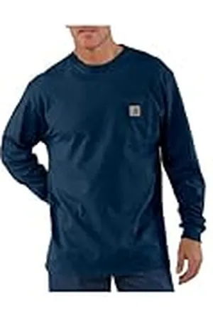 Carhartt Pocket T-Shirt de manga larga, Loose Fit, tejido grueso Para Hombre, , XXL
