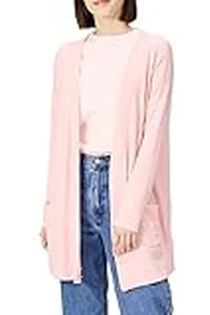 Amazon Cárdigan Abierto de Punto Ligero y Corte Relajado Mujer, , XS