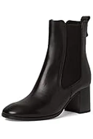 Tamaris Mujer Botines, señora Botas Chelsea,TOUCHit,Botas,Medias Botas,botín,Bota de Deslizamiento,Alto,Black,38 EU