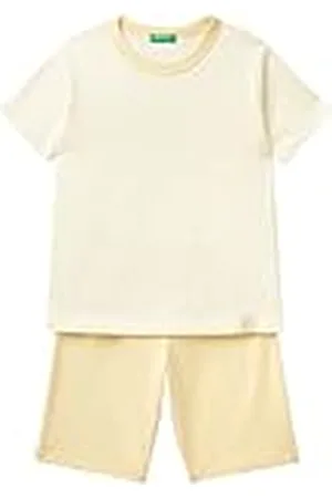 Benetton Pig(t-Shirt+Short) 30960p04q Juego de Pijama, , Small Unisex niños