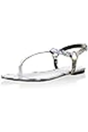 Roberto Cavalli Sandalias planas Blanco / Multicolor EU 38
