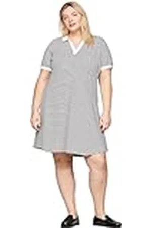 Tommy Hilfiger Vestido tipo polo Mujer Curve de manga corta, Mehrfarbig (Multicolor), 46
