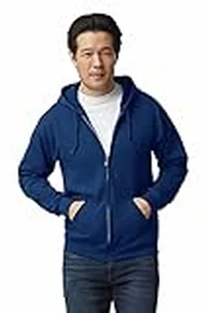 Gildan Sudadera con capucha, cremallera y forro polar, estilo G18600, Sudadera con capucha para Hombre, , XL
