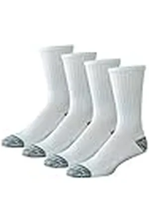 Amazon Calcetines Acolchados de Trabajo, de algodón, de Media caña y con Alto Rendimiento Hombre, 4 Pares, , 41-45