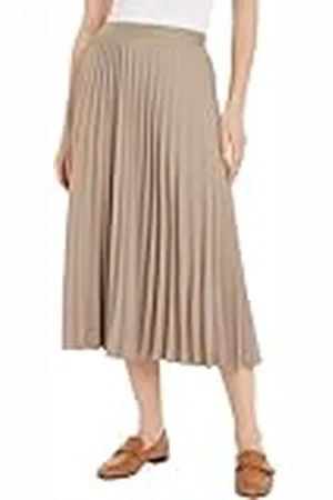 Tommy Hilfiger Falda para Mujer Fluid Pleated Skirt Largo Medio, , 44