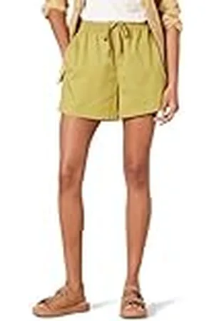 Amazon Pantalón Corto y Holgado de Talle Medio sin Cierre y de algodón elástico Mujer, , XS