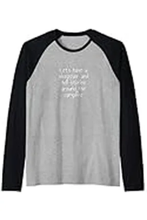Statement Blend Vamos a tener una fiesta de pijamas y contar historias alrededor de la fogata Camiseta Manga Raglan