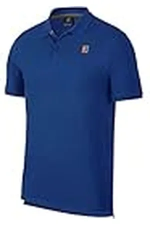 Nike 934656 Polo Shirt, Hombre, Multicolor (Indigo Force/White), XS