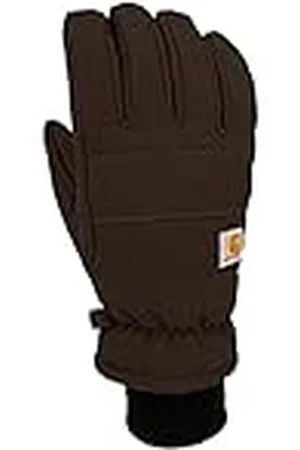Carhartt Guante de punto de piel sintética para hombre, Negro, XX-Large