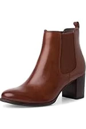 Tamaris Botines Chelsea de Tacón Cuadrado, de Piel, para Mujer, Cómodos, , 39 EU