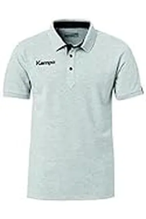 Kempa Prime Polo, Hombre, Gris Marengo/Negro, 140