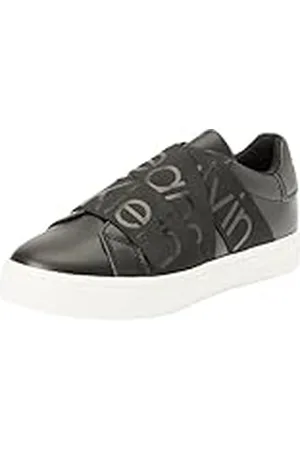 Calvin Klein Jeans Zapatillas sneaker Mujer Classic Cupsole de piel, Negro, 40