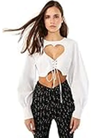 Trendyol Camisa de Punto con Cuello asimétrico estándar Ajustado para Mujer, , 38