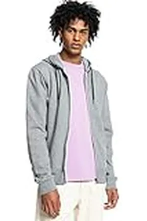 Quiksilver Sudadera Ecológica con Cremallera y Capucha - Hombre - XS - Gris
