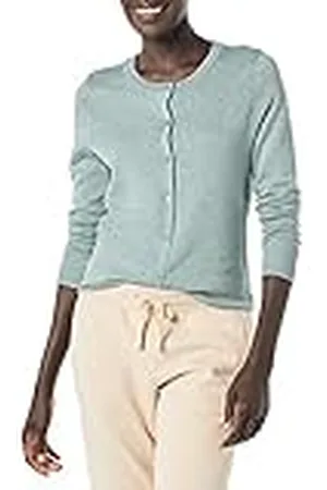 Amazon Jersey Cárdigan de Cuello a La Caja Ligero (Disponible en Tallas Grandes) Mujer, , XL