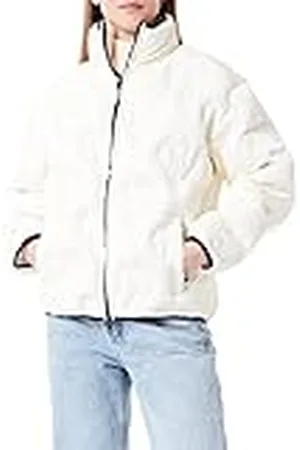 Moschino Matt Technical Fabric Thermo Quilted with Hearts. Chaqueta, , 38 De Las Mujeres