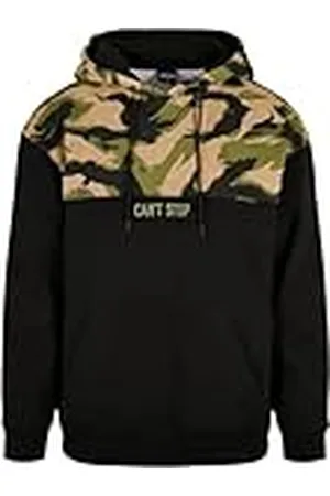 Cayler & Sons Cs2733-can´t Stop Box Hoody Sudadera con Capucha, Black/Woodland, S Grande para Hombre