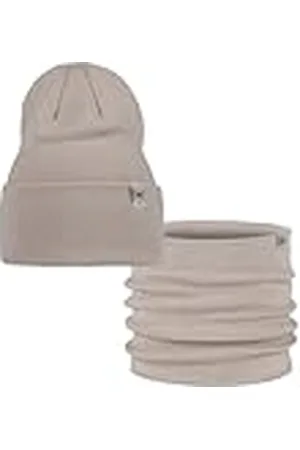 Buff ® Dúo Pack Knitted Gorro Lilon Beige Birch Gray y Knitted Braga de Cuello Lilon Beige Birch Beige Talla única Adulto