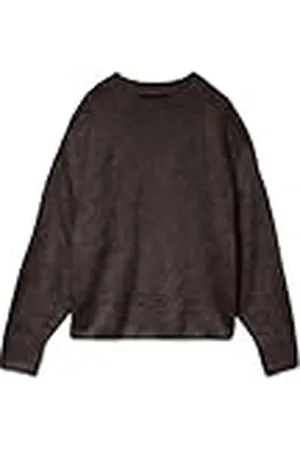 VERO MODA Jersey de Punto para Mujer Corte Holgado Cuello Redondo Hombros caídos Manga Larga, Color: , Talla:L