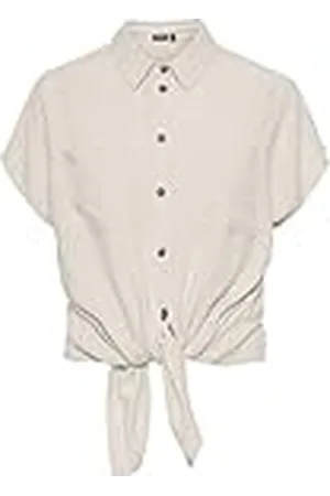 Pieces® Pcvinsty SS Linen Tie Shirt Noos Blusas, , M Mujeres