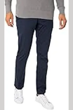 Tommy Hilfiger Men Trousers Bleecker Chino Printed Structure Stretch, Blue (Desert Sky), 31W / 36L