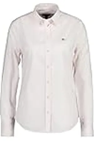 GANT Slim Stretch Oxford Striped Shirt Camisa de Vestir, , 44 para Mujer