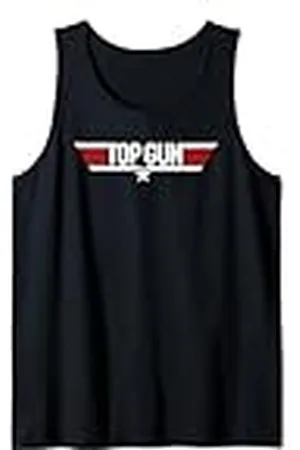 Top Gun White Classic Logo Camiseta sin Mangas