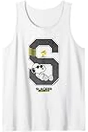 Peanuts Grunge Varsity Snoopy Woodstock Slacker de los años 50, retro Camiseta sin Mangas