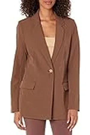 THE DROP Blake Blazer Largo para Mujer, , XXL