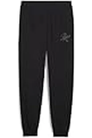 PUMA ESS Script Sweatpants TR G, Pantalones de Punto Niñas, Black